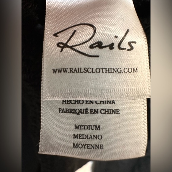 Rails Marlo Flocked Leopard Pullover Sweatshirt Cozy Lounge - Picture 6 of 9